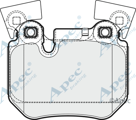 Brake Pad Set, disc brake (PAD1682)