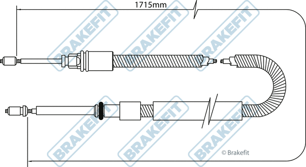 Cable Pull, parking brake (BBC3044)