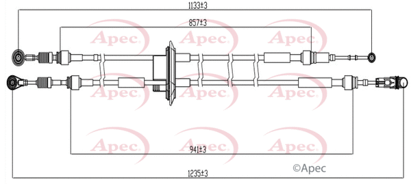 Cable Pull, manual transmission (CAB7028)