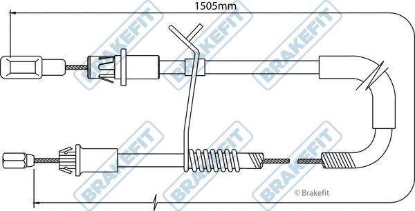 Cable Pull, parking brake (BBC3189)