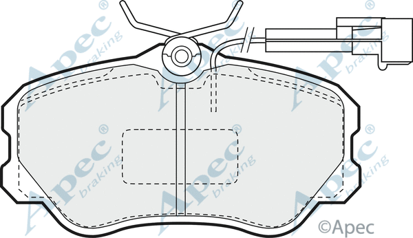 Brake Pad Set, disc brake (PAD670)