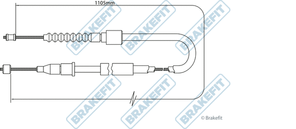Cable Pull, parking brake (BBC3466)