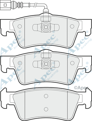 Brake Pad Set, disc brake (PAD1727)