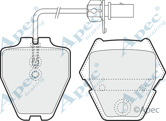 Brake Pad Set, disc brake (PAD1386)