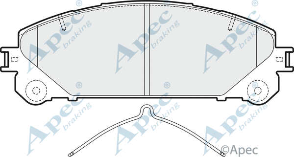 Brake Pad Set, disc brake (PAD1853)