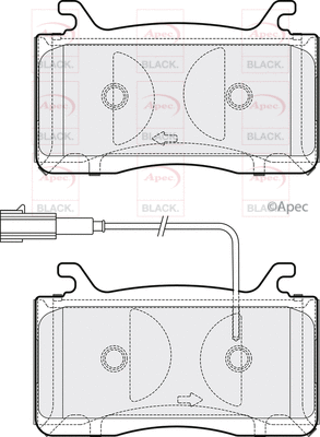 Brake Pad Set, disc brake (PAD2206B)