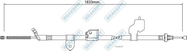 Cable Pull, parking brake (BBC3318)