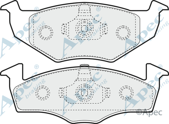 Brake Pad Set, disc brake (PAD974)