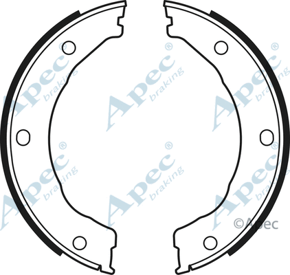 Brake Shoe Set, parking brake (SHU729)