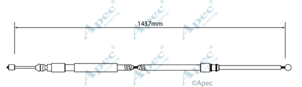 Cable Pull, parking brake (CAB1019)
