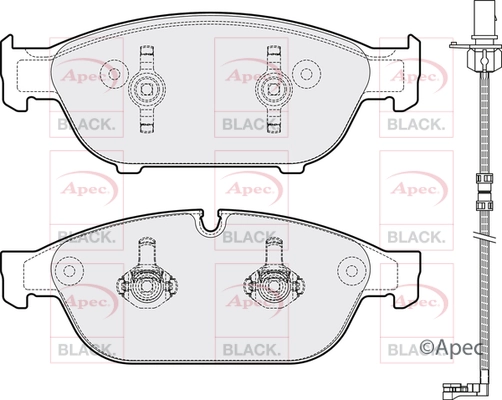 Brake Pad Set, disc brake (PAD1810B)