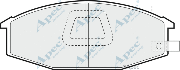 Brake Pad Set, disc brake (PAD413)