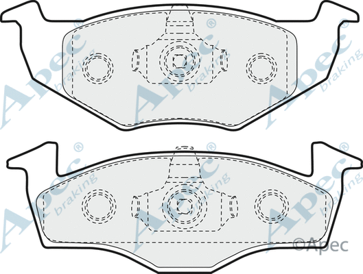 Brake Pad Set, disc brake (PAD911)