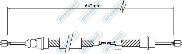 Cable Pull, parking brake (BBC3348)