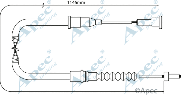 Cable Pull, parking brake (CAB1473)