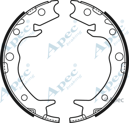 Brake Shoe Set, parking brake (SHU699)