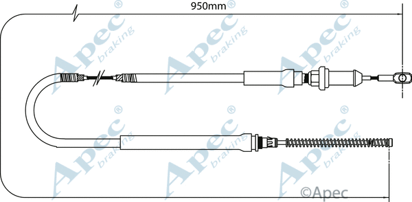 Cable Pull, parking brake (CAB1259)
