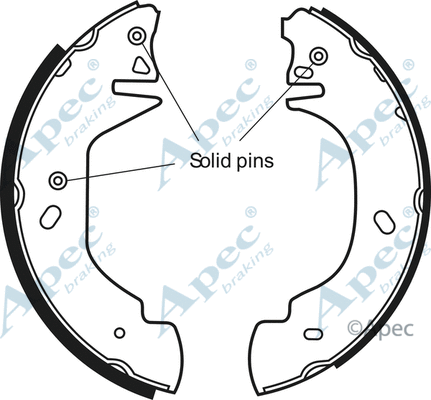 Brake Shoe Set (SHU532)