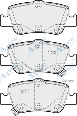 Brake Pad Set, disc brake (PAD1674)