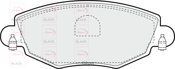 Brake Pad Set, disc brake (PAD1174B)