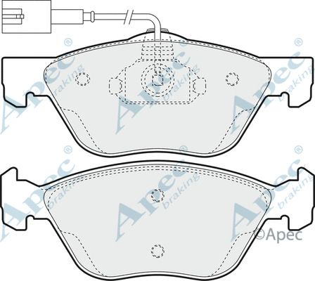 Brake Pad Set, disc brake (PAD1396)