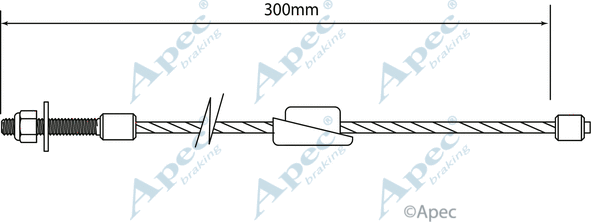 Cable Pull, parking brake (CAB1138)