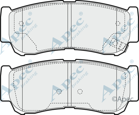 Brake Pad Set, disc brake (PAD1568)