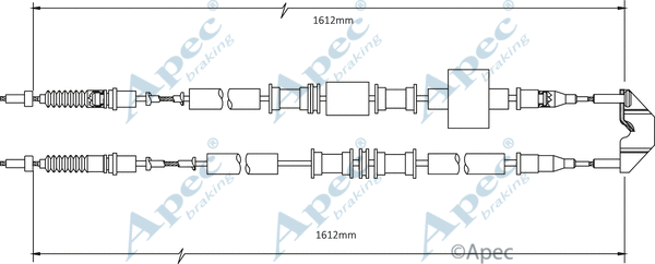 Cable Pull, parking brake (CAB1476)