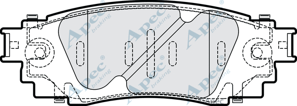 Brake Pad Set, disc brake (PAD2307)