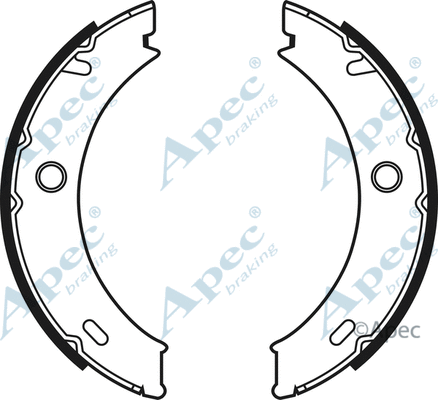 Brake Shoe Set, parking brake (SHU645)
