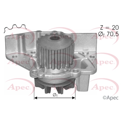 Water Pump, engine cooling (AWP1545)