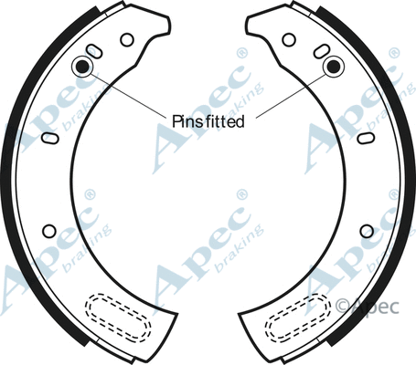 Brake Shoe Set (SHU257)