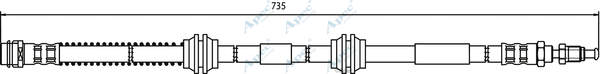 Brake Hose (HOS3742)