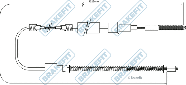Cable Pull, parking brake (BBC3403)