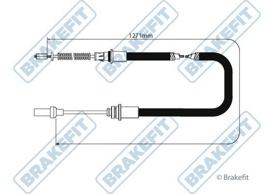 Cable Pull, parking brake (BBC3542)
