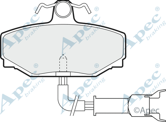 Brake Pad Set, disc brake (PAD607)