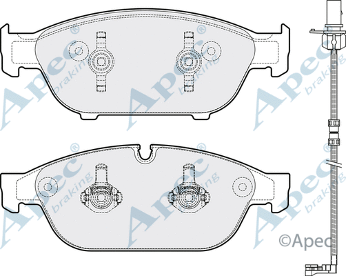 Brake Pad Set, disc brake (PAD1810)