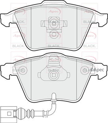 Brake Pad Set, disc brake (PAD1452B)