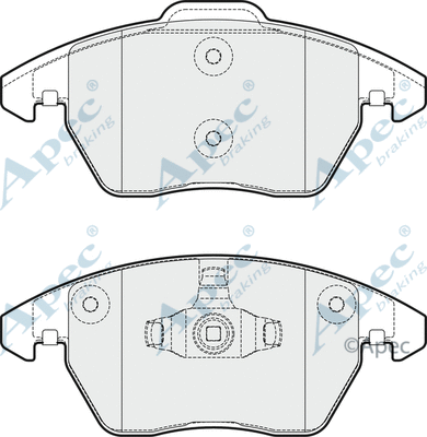 Brake Pad Set, disc brake (PAD2041)