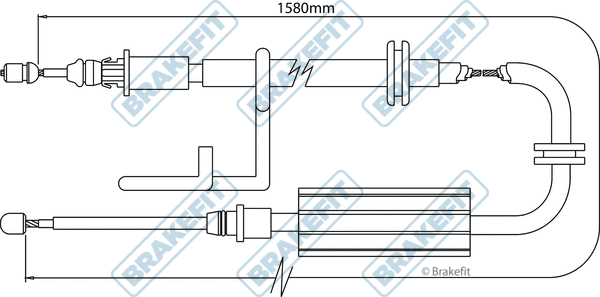Cable Pull, parking brake (BBC3267)