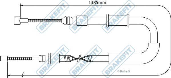 Cable Pull, parking brake (BBC3071)
