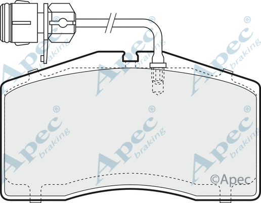 Brake Pad Set, disc brake (PAD1365)