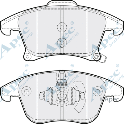Brake Pad Set, disc brake (PAD2070)