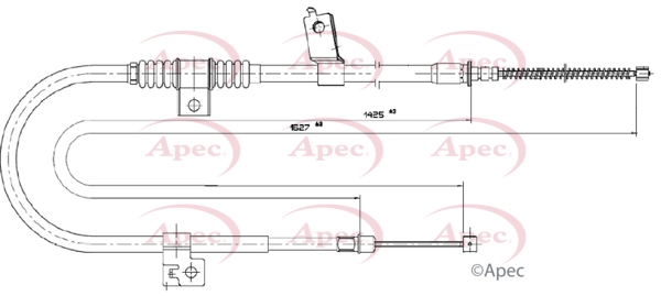 Cable Pull, parking brake (CAB1779)