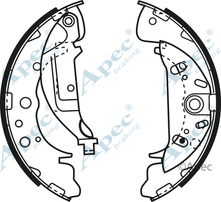 Brake Shoe Set (SHU644)