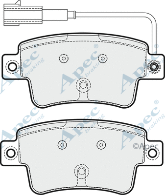 Brake Pad Set, disc brake (PAD1776)
