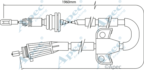 Cable Pull, parking brake (CAB1512)