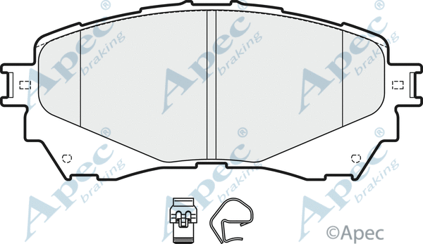 Brake Pad Set, disc brake (PAD1942)