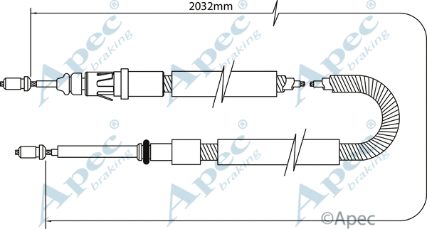 Cable Pull, parking brake (CAB1046)