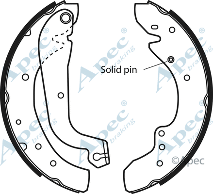 Brake Shoe Set (SHU537)